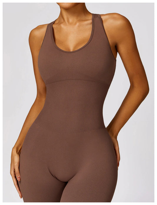 Tight Sports Back V Shape One-piece