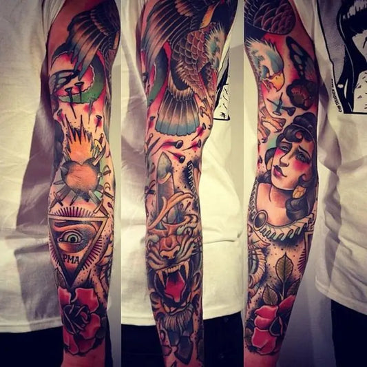 Waterproof Full Arm Sleeve Tattoo