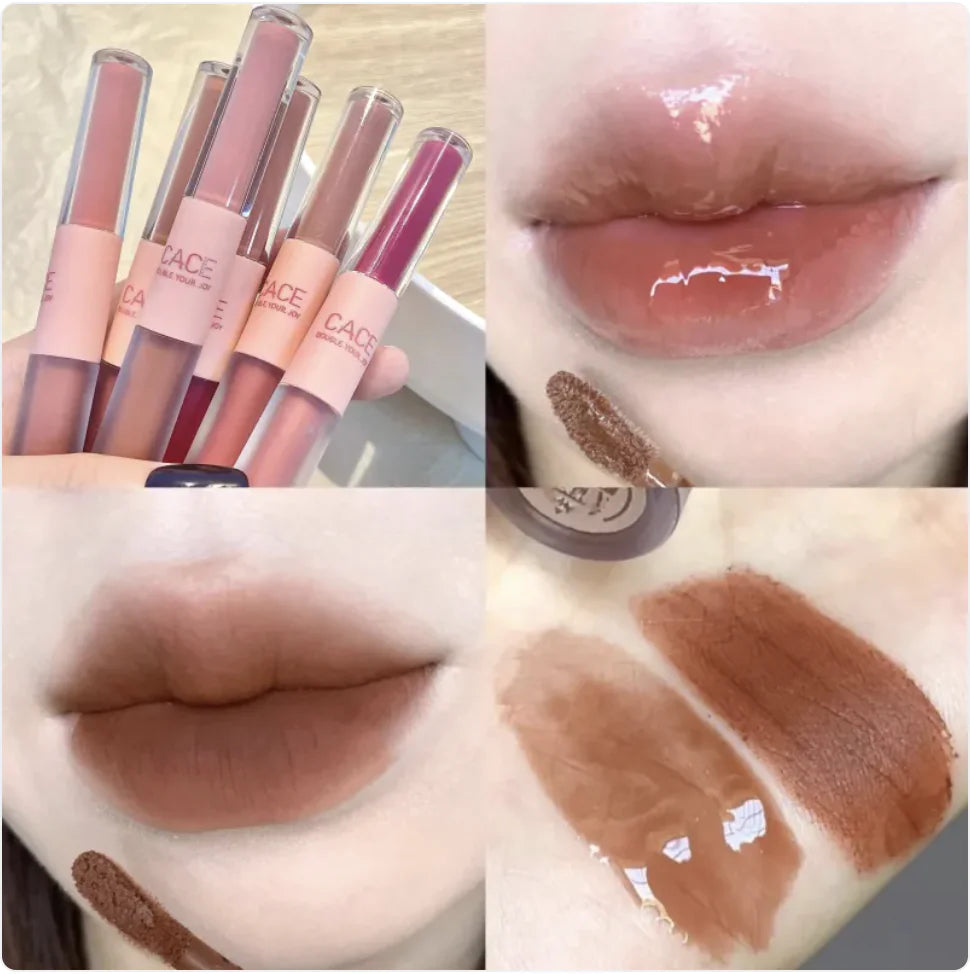 Dual-Ended Long-Lasting Moisturizing Lip Lacquer