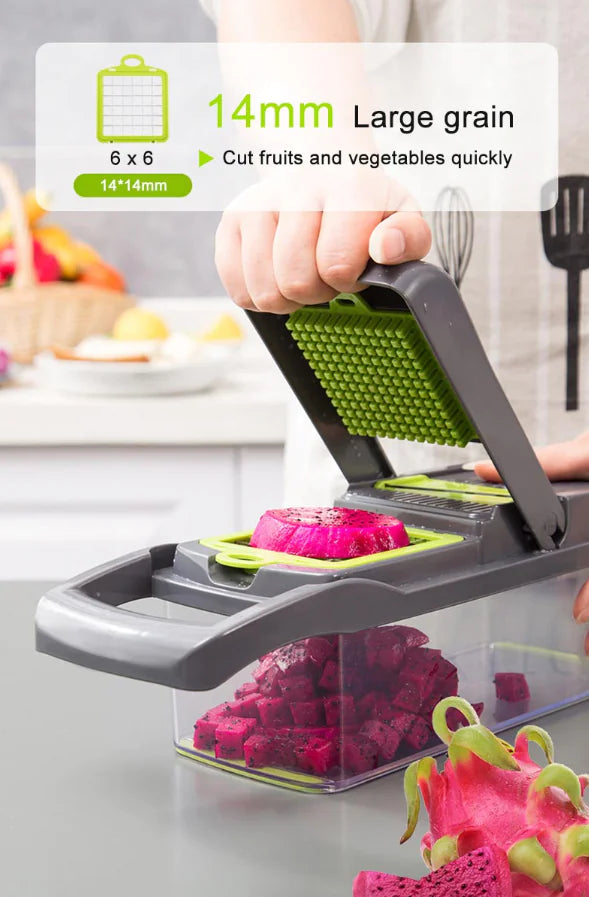 15-In-1 Vegetable Fruit Chopper Cutter Food Onion Veggie Dicer Slicer Kitchen